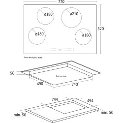 Scandomestic Kogeplade, induktion - HOI77F