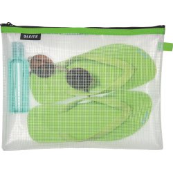 Leitz WOW Vandafvisende lynlåslomme | L | Grøn