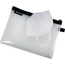 Leitz WOW Vandafvisende lynlåslomme | M | Sort