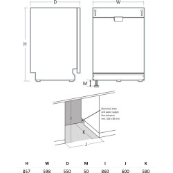 Scandomestic Vaskemaskine, Integreret - DWI1642WB