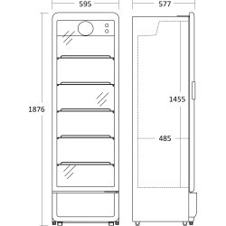Scancool Displaykøleskab - DC380BD