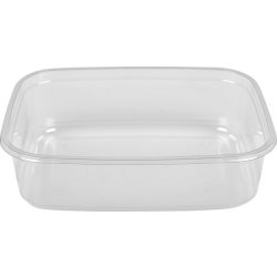 Plastform klar rektangulär 350ml 60/fp