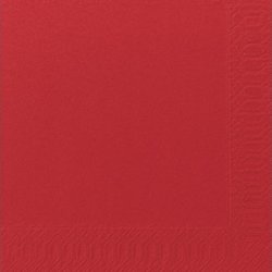 Servett 3-lags 40x40cm röd 125/fp