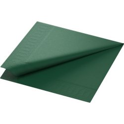 Servett 3-lags 40x40cm mörkgrön 125/fp
