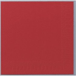 Servett 3-lags 24x24cm röd 250/fp