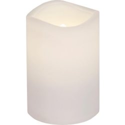 Blockljus STAR T Paul LED 11,5cm vit