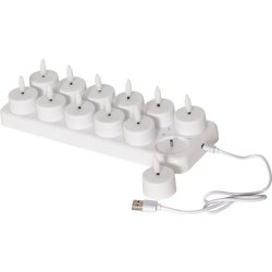 Värmeljus STAR T Flamme LED m/laddare