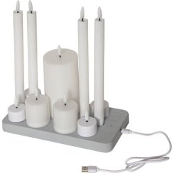 Ljus STAR T Flamme LED m/laddare mix