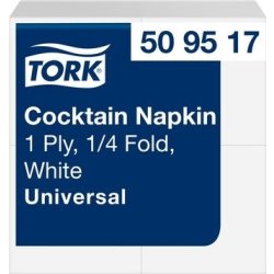 Servett TORK Cocktail 1-lags vit 500/fp