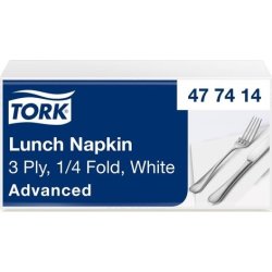 Servett TORK Lunch 3-lags vit 150/fp