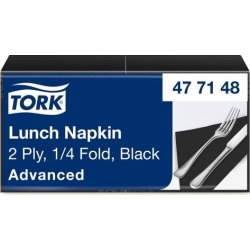 Servett TORK Lunch 2-lags svart 200/fp