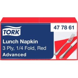 Servett TORK Lunch 3-lags röd 150/fp