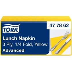 Servett TORK Lunch 3-lags gul 150/fp
