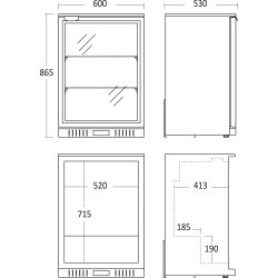 Scancool Køleskab - BB141HBA
