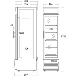 Scancool Displayfryser - DF217BC