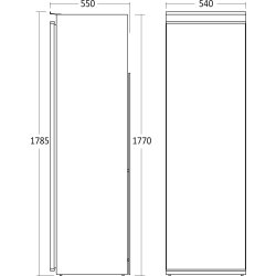 Scandomestic integrerbart fryseskab - FRI212NFWD