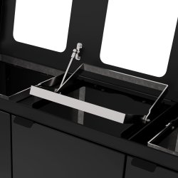 Bica 955 Affaldsstation 4 spande m/låg , sort