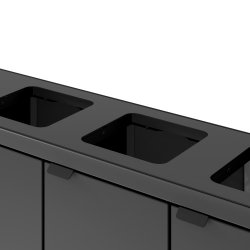 Bica 891 Affaldsstation, 4x60 L, Antracit