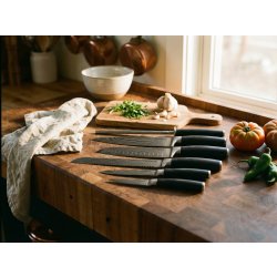 by Gaard Damascus knivsæt, 6 dele