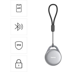 HAMA Nøglefinder til Apple og Android, 1 Stk, Grå