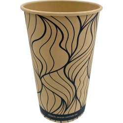 Papkrus, sort/natur, plastfri, 40 cl, 50 stk.