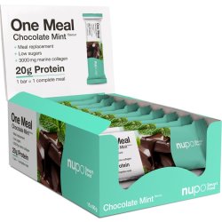 Nupo One Meal Bar Chokolade/Mint og kollagen, 60 g