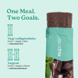 Nupo One Meal Bar Chokolade/Mint og kollagen, 60 g