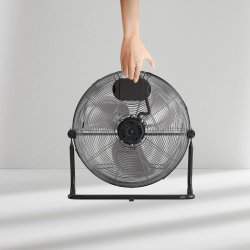BLACK+DECKER Gulvventilator - 60W, Sort/Sølv