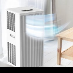 BLACK+DECKER Køleanlæg, Transportabelt, Hvid