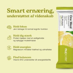 Nupo One Meal Bar Lemon Crunch, 60 g