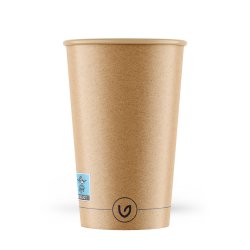 Papkrus, natur, plastfri, 40 cl, 50 stk.