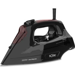SOLAC Dampstrygejern - PV2490, Sort