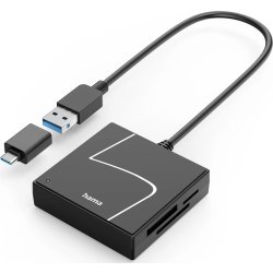 HAMA Kortlæser - USB 3.2 - SD / microSD / CF