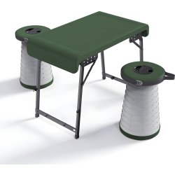 CapableX Sammenklappelig sæt bord & skamler m/led