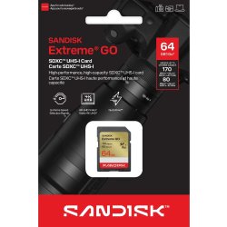 SANDISK Hukommelseskort - SD Extreme GO 64GB