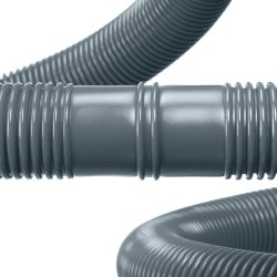 Swim & Fun Poolslange, 6,6 m, Ø32 mm, grå