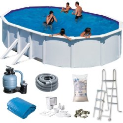 Swim & Fun oval pool 500 x 300 x 120 cm, hvid