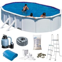 Swim & Fun oval pool 730 x 375 x 120 cm, hvid