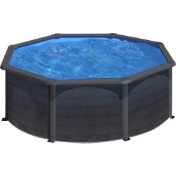 Swim & Fun rund pool Ø350 x 132 cm, grafit