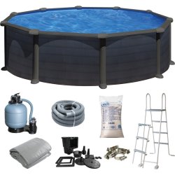 Swim & Fun rund pool Ø460 x 132 cm, grafit