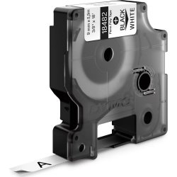 Dymo RHINO Permanent Polyester 19mm, sort på metal