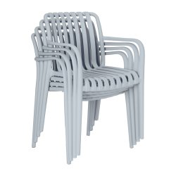 Cuba Havestol, plast, UV, stabelbar, blå