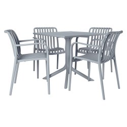 Cuba Havestol, plast, UV, stabelbar, blå