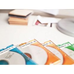 Dymo D1 labeltape 6mm, sort på klar