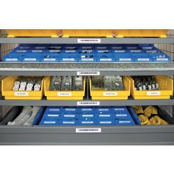 Dymo Rhino fleksibelt tape 19mm, sort på hvid