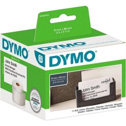 Dymo LW gäst-/namnskylt, 89x51 mm