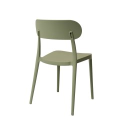 Haiti Havestol, plast, UV, stabelbar, olivengrøn