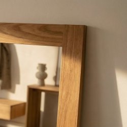 NordicLine Spejl, bred ramme i eg, 50x120 cm