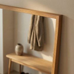 NordicLine Spejl, smal ramme i eg, 50x120 cm