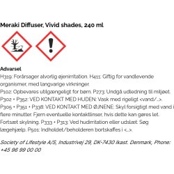 Meraki Duftfrisker m. Pinde, Vivid Shades, 240 ml